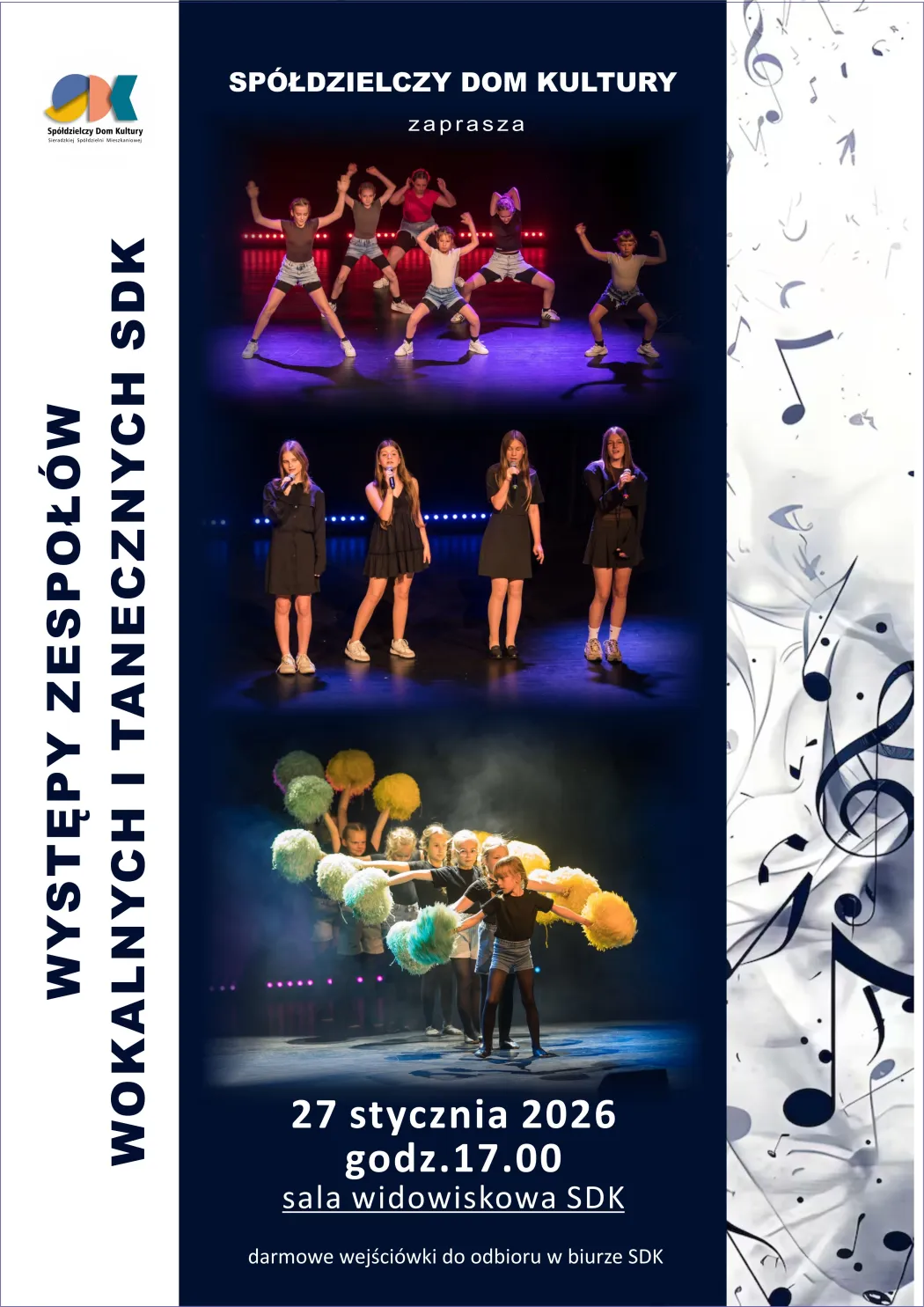 Występy zespołów wokalnych i tanecznych z SDK