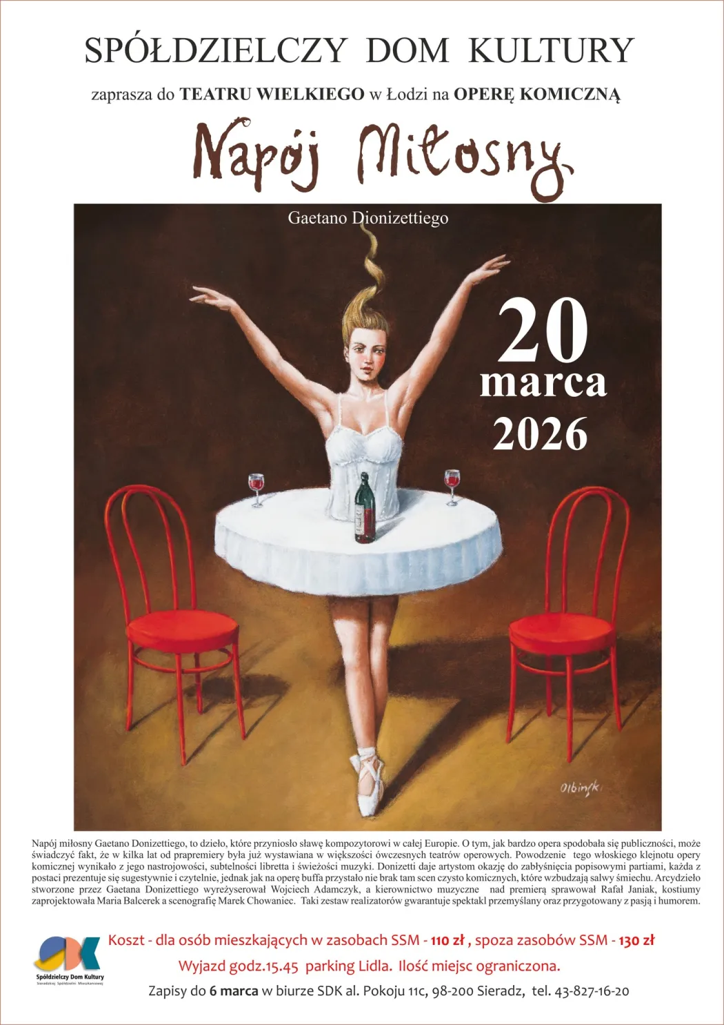 Wyjazd do Teatru Wielkiego w Łodzi